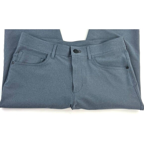 New Public Rec Workday Pants Mens 30x29 Gray Straight Leg Stretch Performance - Picture 6 of 10